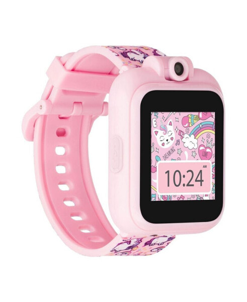 Kid's 2 Pink Unicorn Print Tpu Strap Smart Watch 41mm