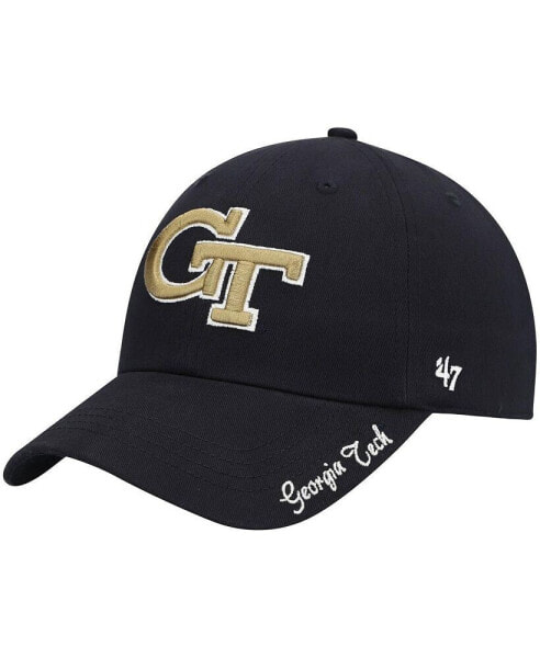 Women's Navy Georgia Tech Yellow Jackets Miata Clean Up Logo Adjustable Hat