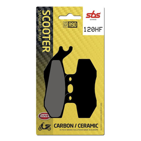 Тормозные колодки HF Street Ceramic Brake Pads SBS Street 120HF (керамические, органические)