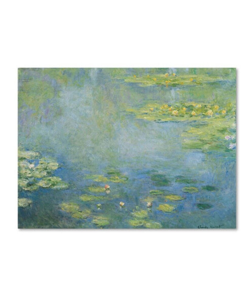 Monet 'Waterlilies' Canvas Art - 19" x 14" x 2"