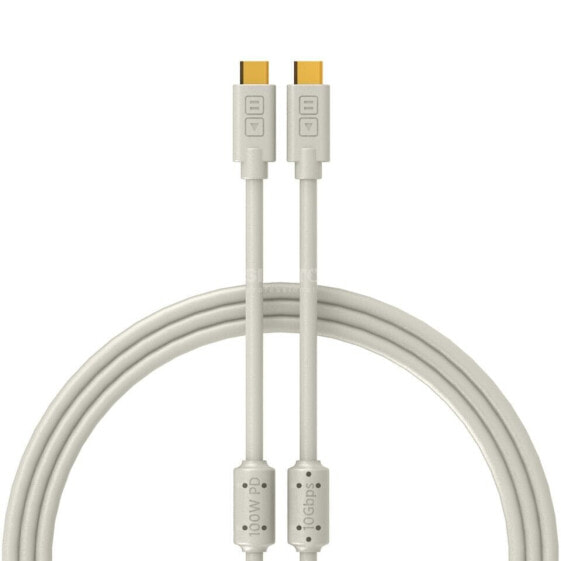 DJ TECHTOOLS Chroma Cables USB C to C white, 0,25 m