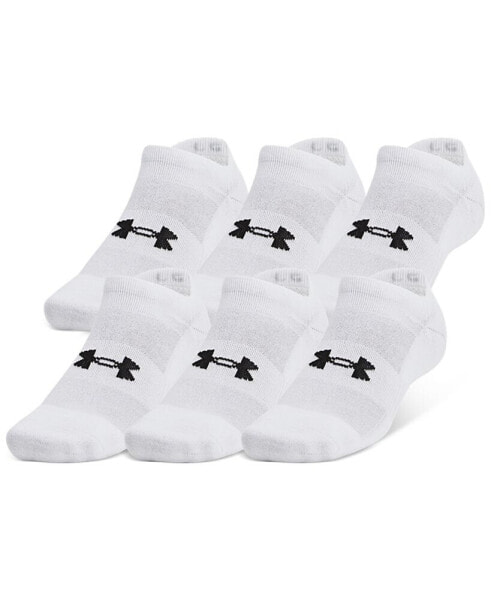 Men's Training Cotton 6-Pk. Moisture-Wicking No-Show Socks