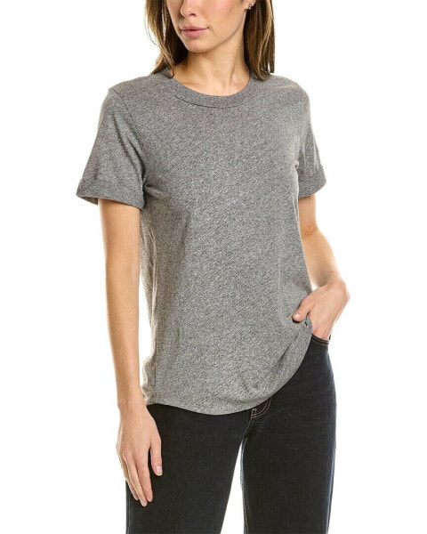 Sol Angeles Rolled Neck Essential Crewneck Top Women's Xs