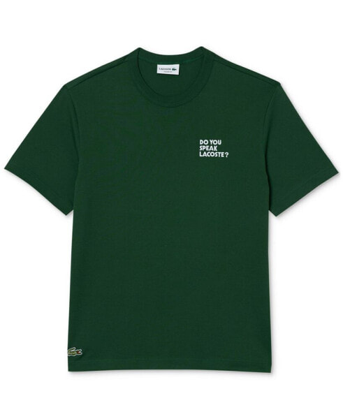 Men's Speak Lacoste Short Sleeve Crewneck T-Shirt