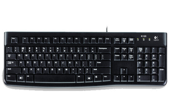 Logitech Keyboard K120 for Business - Wired - USB - QWERTZ - Black