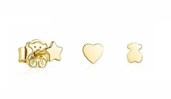 Cool Joy 1003190300 gold-plated stud earrings set