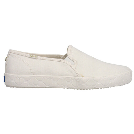 Keds Double Decker X Slip On Womens White Sneakers Casual Shoes WF63531