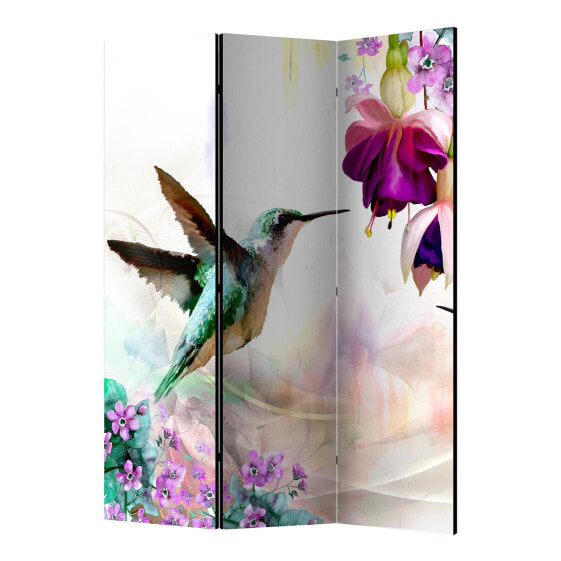 Paravent Hummingbirds and Flowers