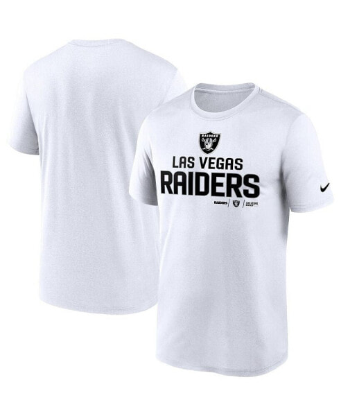 Men's White Las Vegas Raiders Legend Community Performance T-shirt