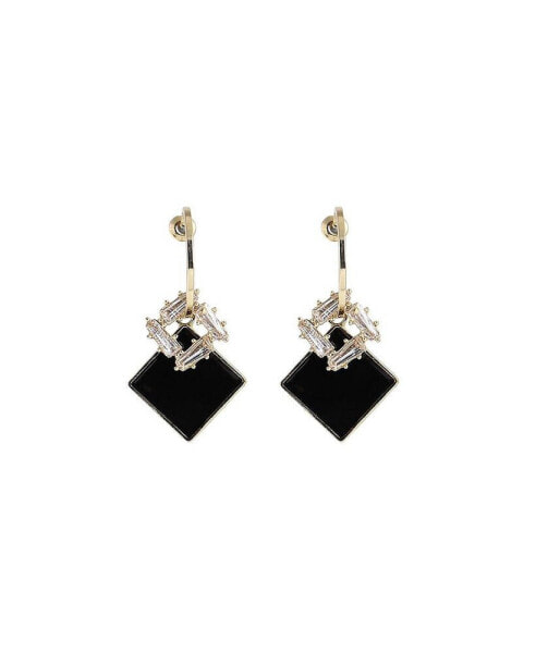 Women's Rhombus Drop Earrings