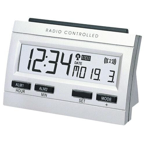 Technoline WT87 - Digital alarm clock - Rectangle - Silver - 12/24h - °C - LCD