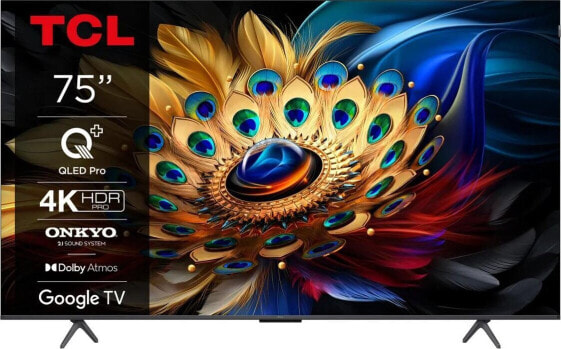 Telewizor TCL 75C655 QLED 75'' 4K Ultra HD Google TV