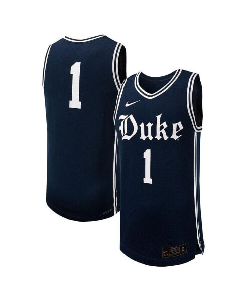 Men's #1 Black Duke Blue Devils Replica Basketball Jersey