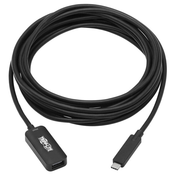 Tripp U330-05M-C2A-G2 USB 3.2 Gen 2 Active Extension Cable - USB-C to USB-A (M/F) - 10 Gbps - Data Only - 5 m (16.4 ft.) - 5 m - USB A - USB C - USB 3.2 Gen 2 (3.1 Gen 2) - 10000 Mbit/s - Black
