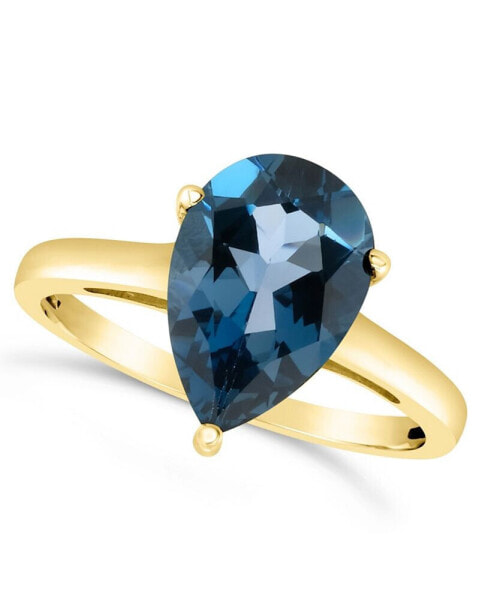 London Blue Topaz (3-5/8 ct. t.w.) Ring in 14K Yellow Gold