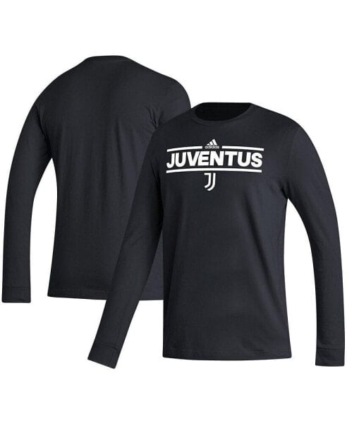 Men's Black Juventus Dassler Long Sleeve T-Shirt