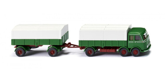 Wiking 042905 - Delivery truck model - Preassembled - 1:87 - Pritschenhängerzug (MB LP 333) - Any gender - 2 pc(s)