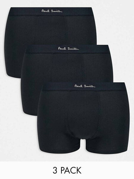 Paul Smith 3 pack trunks in black