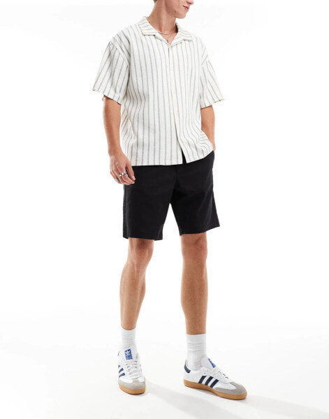 French Connection chino shorts in black