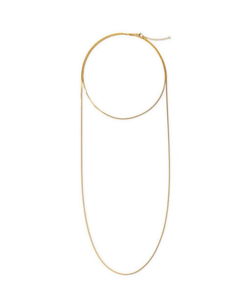 Palmer Wrap Snake Chain Necklace