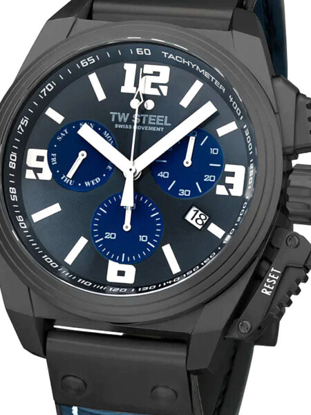 Наручные часы Mido Commander Automatic Chronograph Brown Leather Strap Watch 43mm.