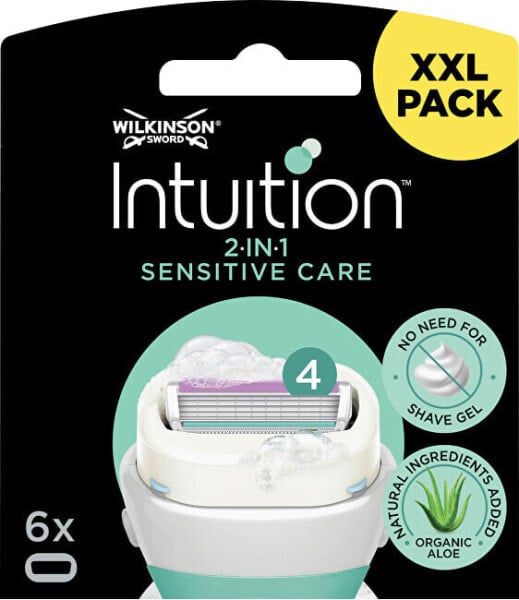 Женские бритвы и лезвия Wilkinson Sword Запасная головка Intuition Sensitive Care 6 шт.