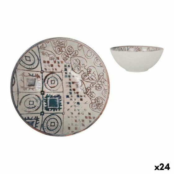 Посуда столовая La Mediterránea Grecia Порцелян Синий Коричневый Ø 16 x 7 см (24 шт)