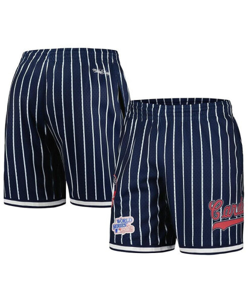 Men's Navy St. Louis Cardinals Cooperstown Collection 1982 World Series City Collection Mesh Shorts