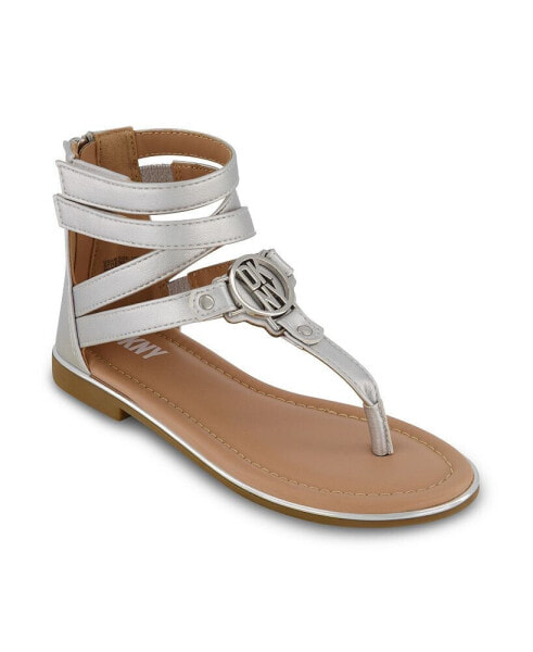 Big Girls Gladiator Thong Sandals