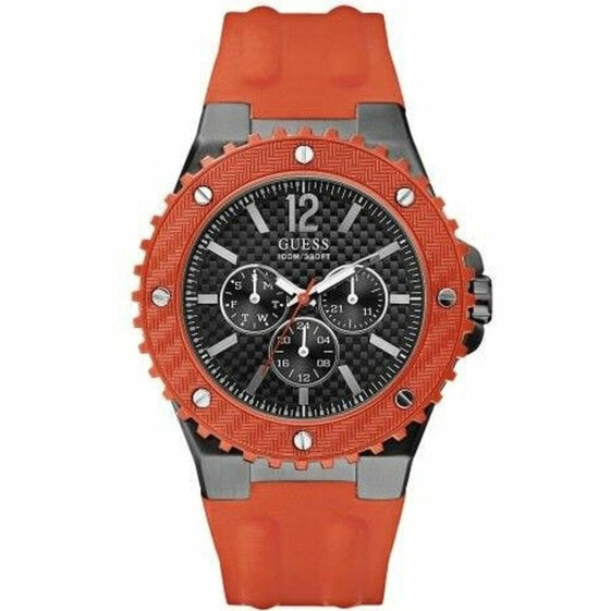Часы мужские Guess W11619G4 оранжевые 46 мм