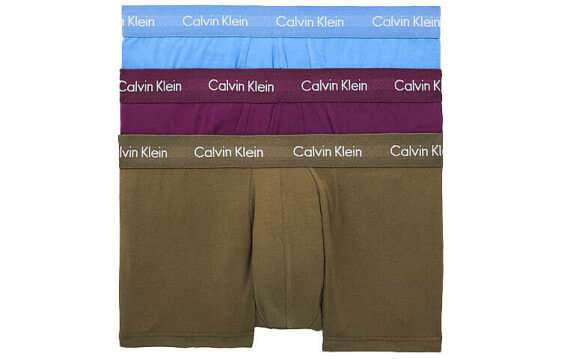 Трусы мужские Calvin Klein с логотипом 1 комплект из 3 шт. разноцветные