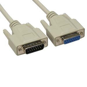 InLine gameport extension cable DB15 male / female 10m - molded