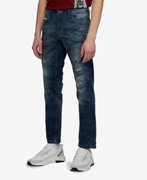 Men's Skinny Fit Camo Print Mamo Jeans