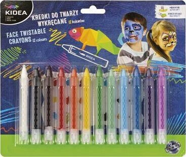 Цветные карандаши Derform KIDEA 12 цветов узкокорпусные
