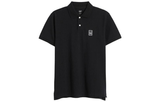 Поло свободного кроя GAP LogoPolo 837088010 черное