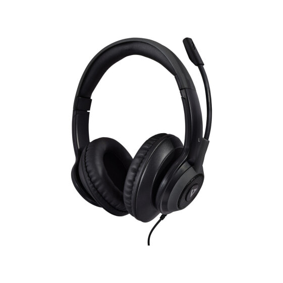 V7 Over-Ear Premium Kopfhörer, Kabelgebunden, Anrufe/Musik, 20 - 20000 Hz, 203 g, Kopfhörer, Schwarz