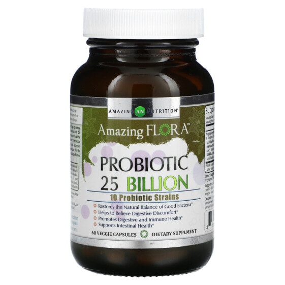 Пробиотик удивительной питательности, 50 миллиардов, 60 капсул, Вегетарианский - здоровье, витамины и БАДы, для пищеварительной системы, amazing nutrition
