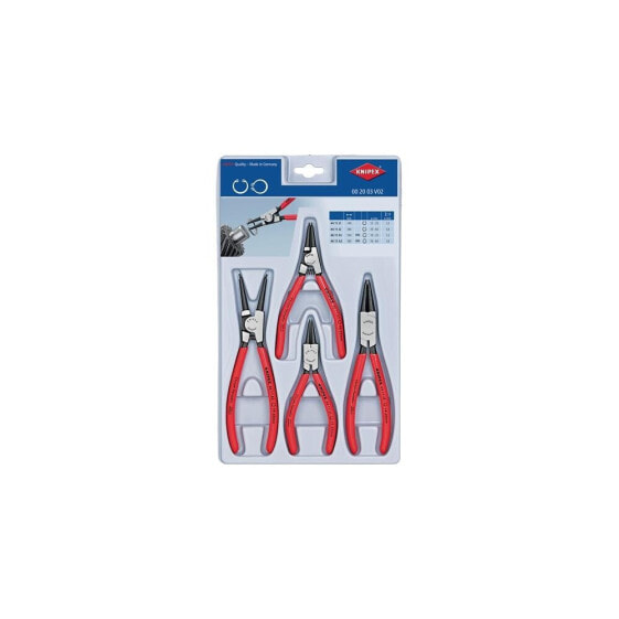 Knipex Sicherungsringzange 4-teilig stabile Kunststoffverpackung 10 - 60 mm