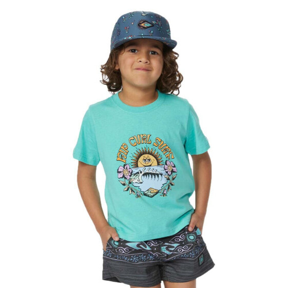 RIP CURL Mystic Waves Art Toddler Short Sleeve T-Shirt