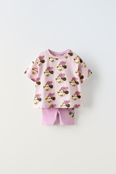 Комплект из футболки и легинсов-велосипедок minnie © disney ZARA