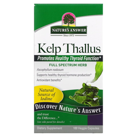 БАД Nature's Answer Kelp Thallus 100 капсул