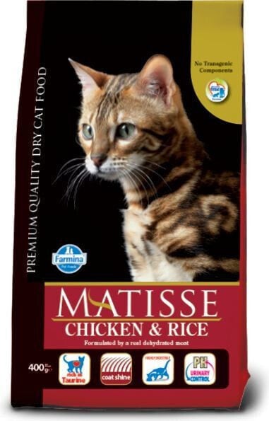 Сухой корм для кошек Farmina, Pet Foods Matisse, с курицей и рисом, 0.4 кг