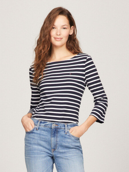 Stripe Boatneck T-Shirt