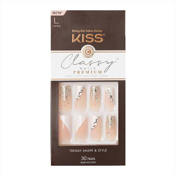 Накладные ногти Kiss Classy Nails Premium Gorgeous 30 шт