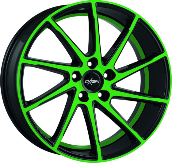 Oxigin 20 Attraction neon green polish 10.5x20 ET24 - LK5/114.3 ML72.6