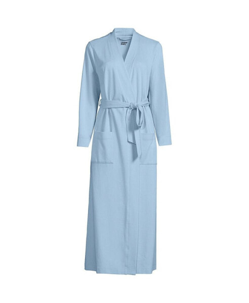 Petite Cotton Long Sleeve Midcalf Robe