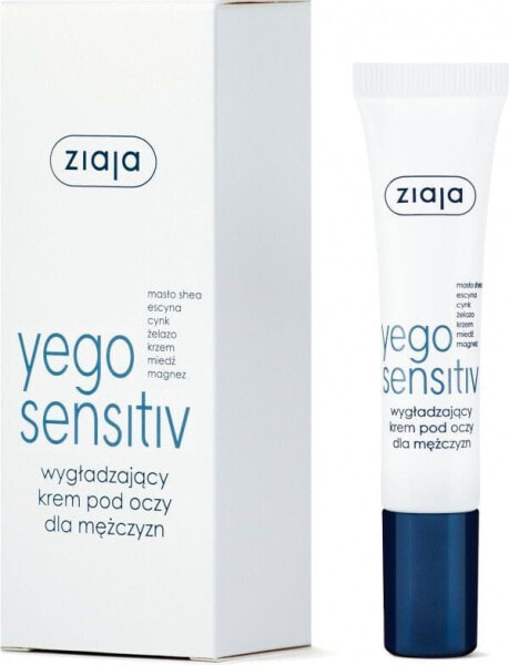 Ziaja ZIAJA_Yego Sensitiv wygładzający krem pod oczy dla mężczyzn 15ml - 5901887038184