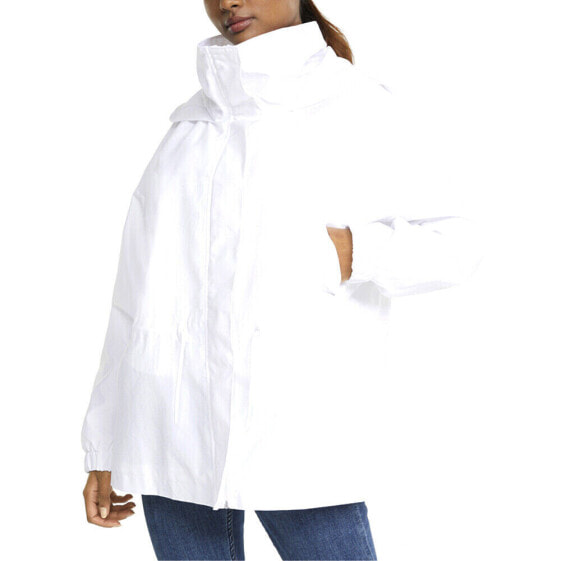 Puma Her Full Zip Jacket Womens White Casual Athletic Outerwear 84748802