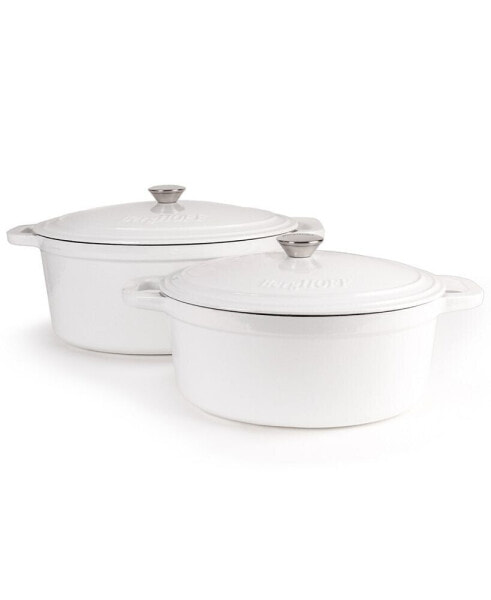 Neo Cast Iron Stockpot and Covered Dutch Ovens, Set of 2