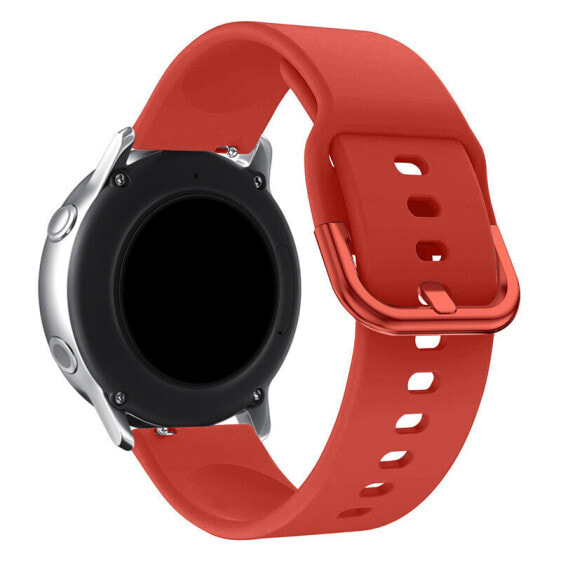 Uniwersalny silikonowy pasek do smartwatcha Silicone Strap TYS szer. 20mm czerwony